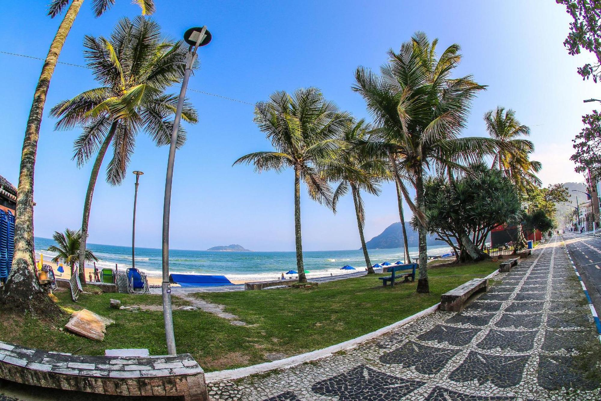 1E-Pe Na Areia Da Praia Do Tombo, 3 Quartos, Ar Cond, 2 Banheiros+Roupas De Cama Guarujá Eksteriør billede