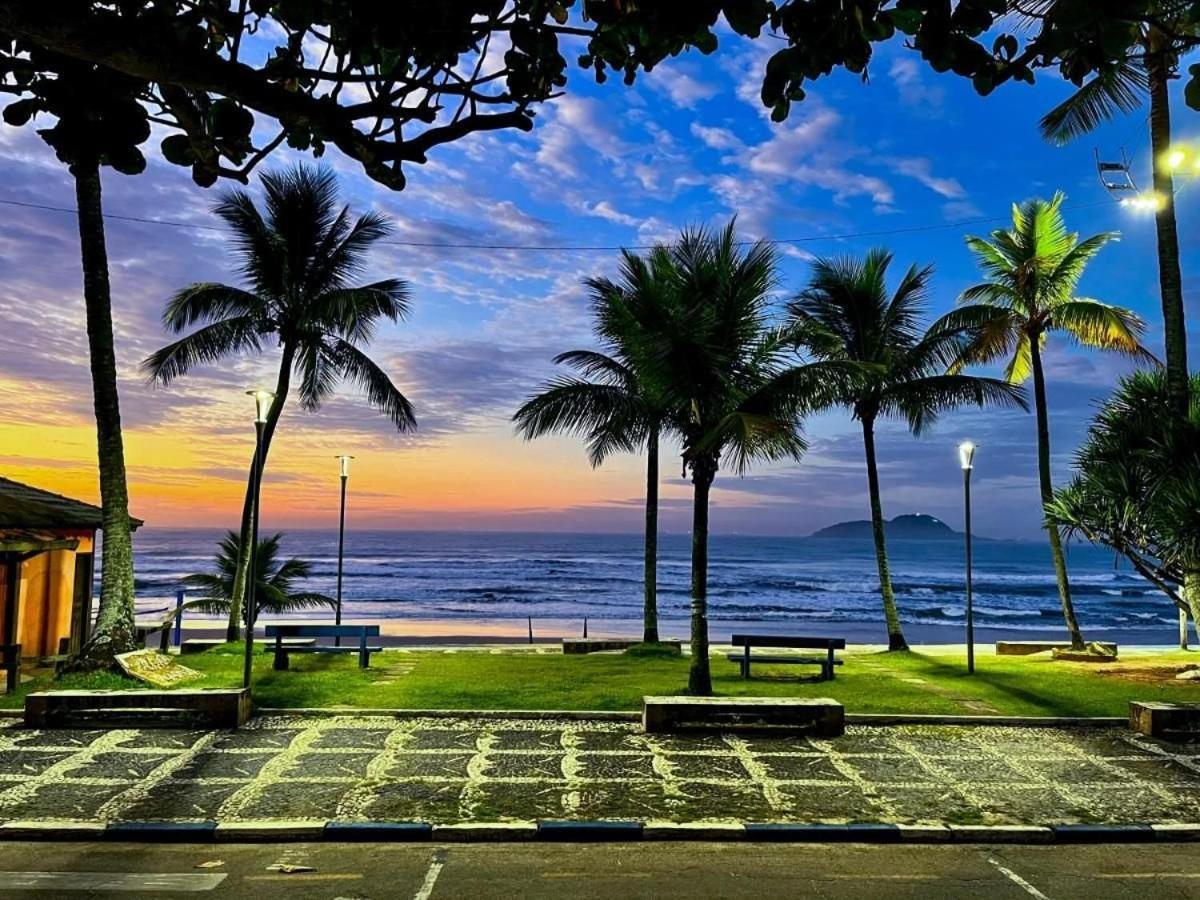 1E-Pe Na Areia Da Praia Do Tombo, 3 Quartos, Ar Cond, 2 Banheiros+Roupas De Cama Guarujá Eksteriør billede